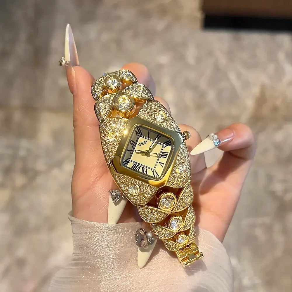 Women's Diamond-Studded Fashion Quartz Watch