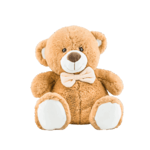 Pink bow teddy bear