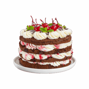 Four-layer chocolate cake